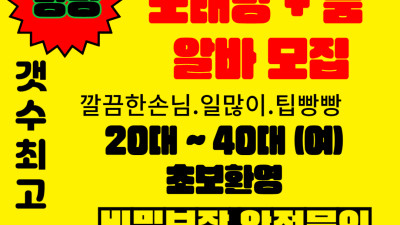 광명 철산 노래방도우미 알바
